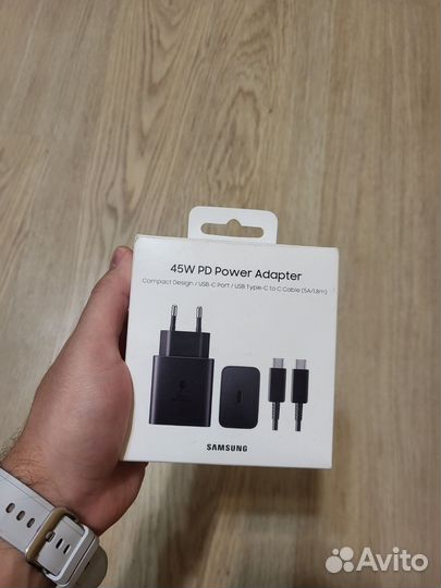 Зарядка Samsung 45W PD Power Adapter, со шнуром