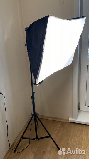 Софтбокс+3 мощные лампы