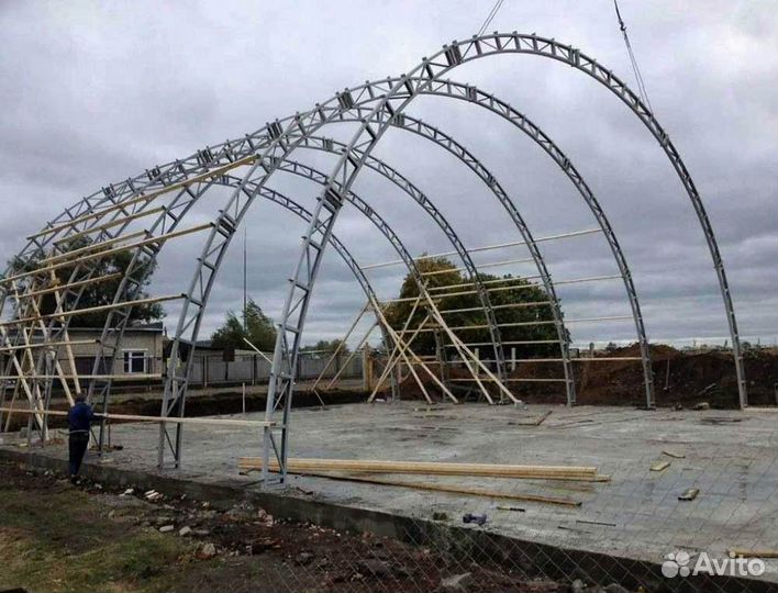 Металлоконструкции навес
