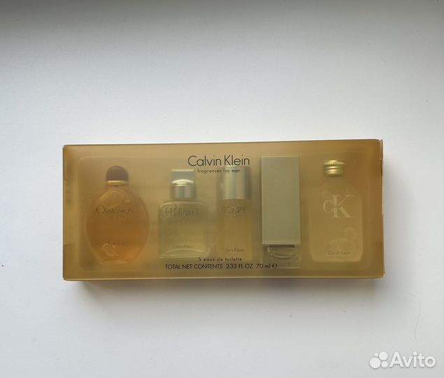 Calvin Klein набор миниатюр 5 шт винтаж 70 мл