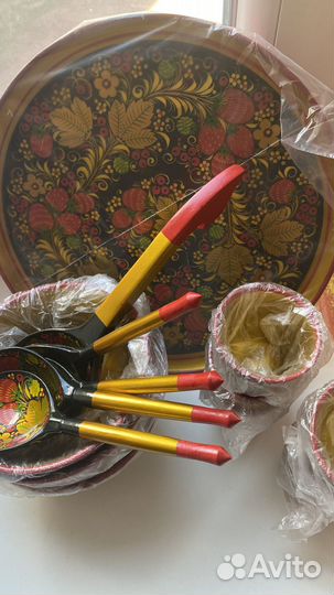 Подарочный набор хохломы новый в коробке