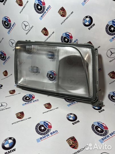 Стекла фар с рамкой W124 рест