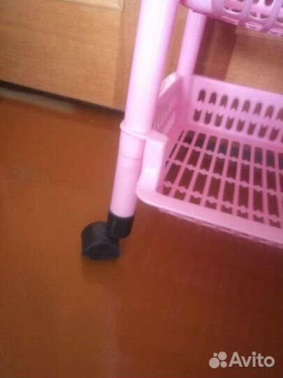 Полочка на колёсах для книг, тетрадей или в ванную