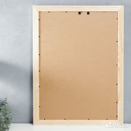 Фоторамка дерево Liza 50х70 см белая (пластиковый