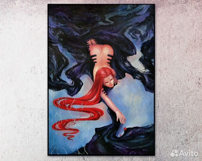 Интерьерная картина, ню, фэнтези, девушка