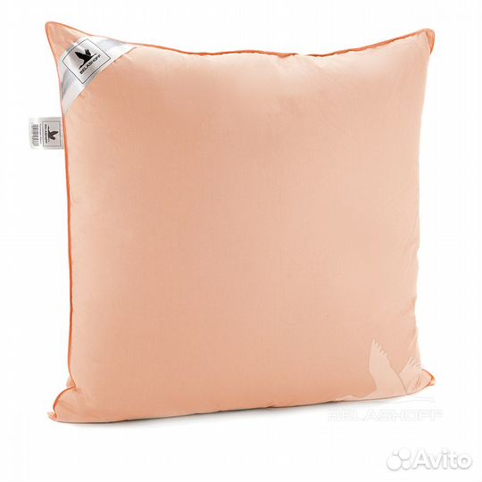 Подушка натуральный пух 68х68 см. люкс BelashoFF