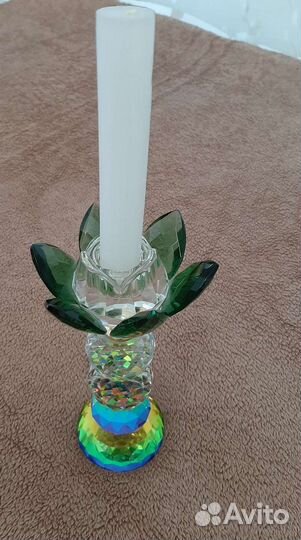 Подсвечник из хрусталя,новый