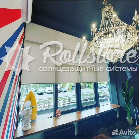 Свободновисящие рулонные шторы