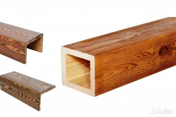 Декоративные балки из ели (фальшбалки)