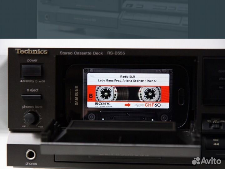 Кассетная дека technics rs b555 /2head/dd/hx pro
