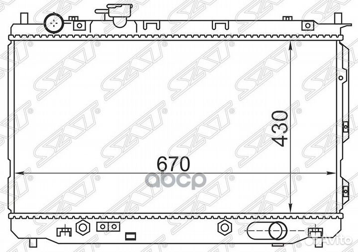 Радиатор Kia Carens 02-06 KI0009-02 Sat