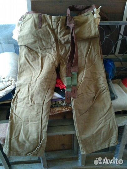 Штаны защитные сварочные с подкладкой