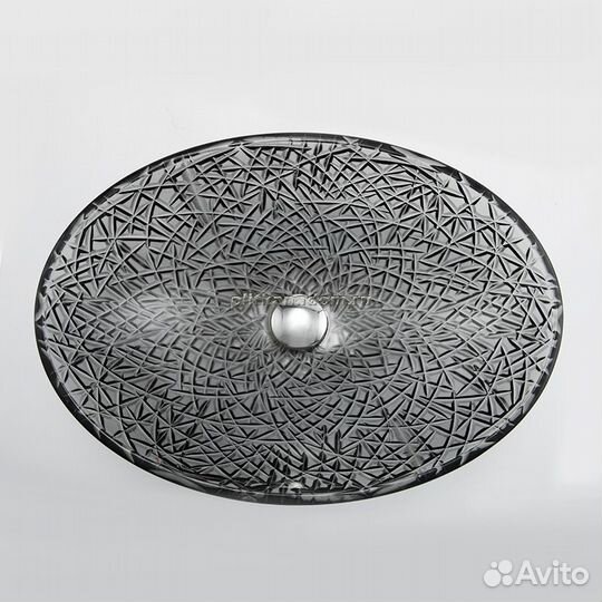 Boheme Monaco Раковина хрустальная черная овальная