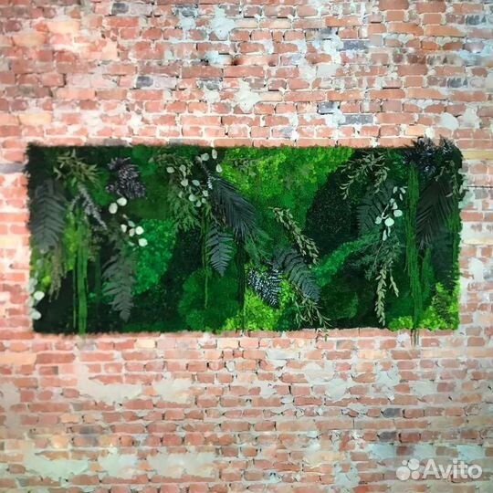 Готовые долговечные панели из мха