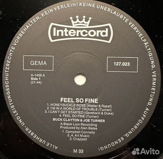 Buck Clayton, Joe Turner – Feel So Fine (1973г.)