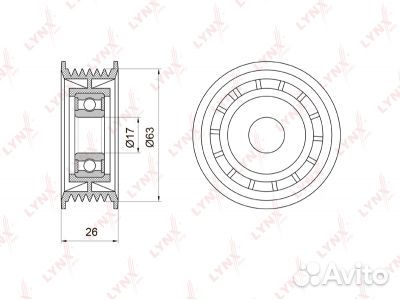 Ролик обводной Ssangyong Kyron D20DT D27DT