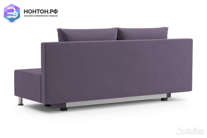 Диван еврокнижка Канна сиреневый