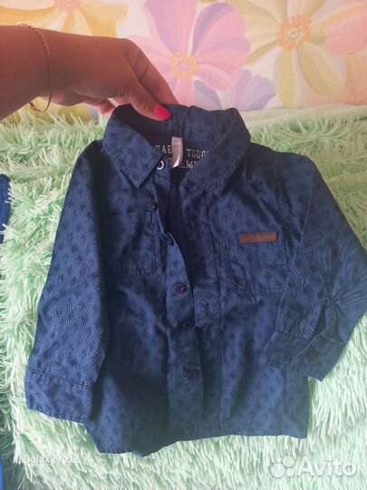 Рубашка и брюки 74-80