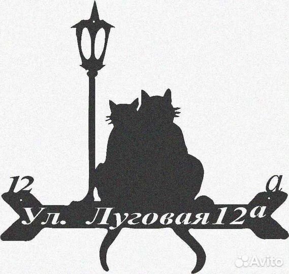 Красивая табличка с адресом