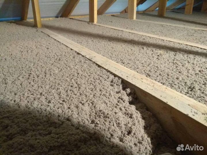 Премиум утеплитель эковата Eco Fiber Серый