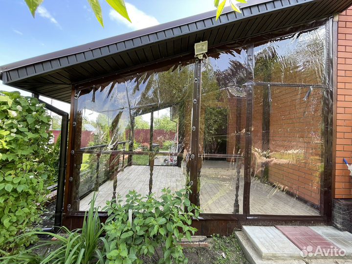 Мягкие окна для беседки