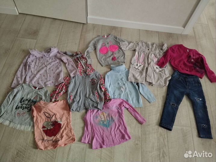 Вещи пакетом для девочки 92-104
