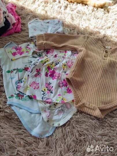 Детские вещи на девочку пакетом 70-84