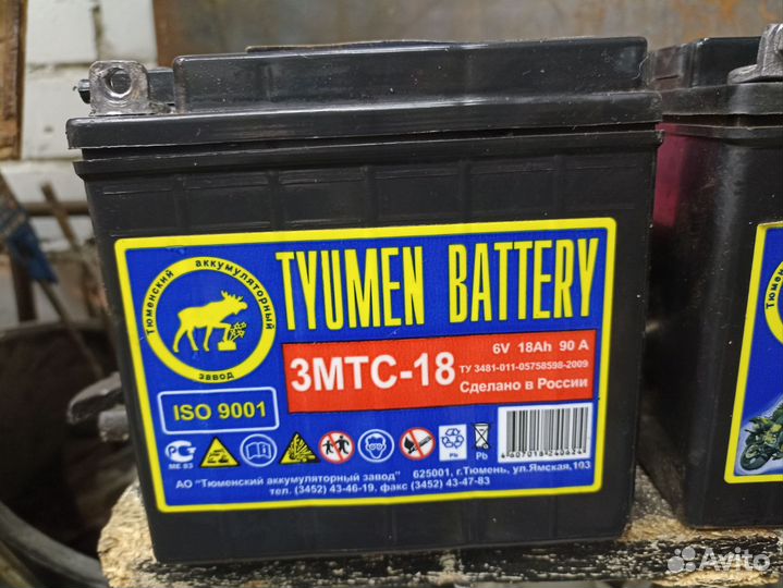 Аккумуляторы для мото 6 и 12 вольт