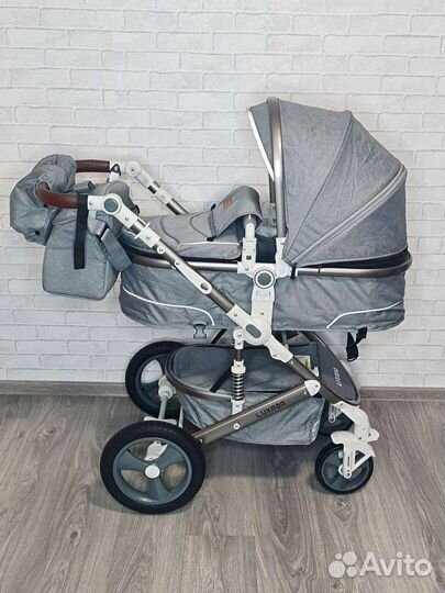 Коляска 3 в 1 новая luxmom 518