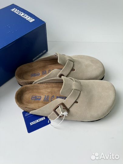 Ортопедические Сабо Birkenstock boston бежевые