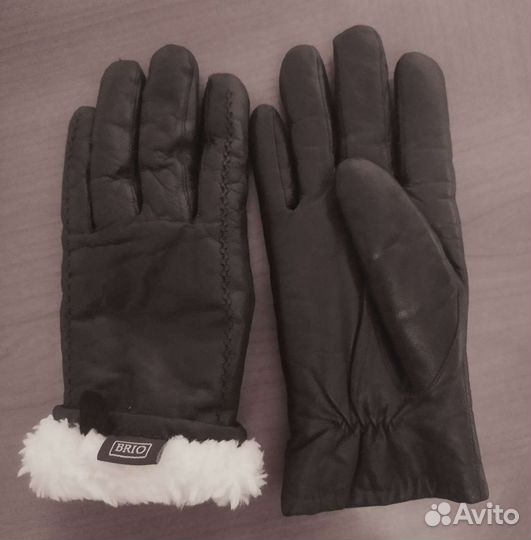 Перчатки женские нат. кожа подкладка нат. мех