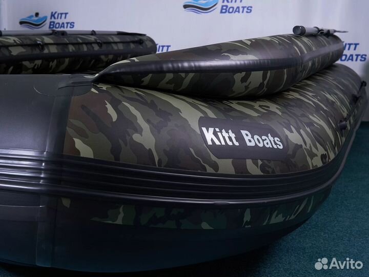 Лодка пвх kitt boats 410 нднд с фальшбортом