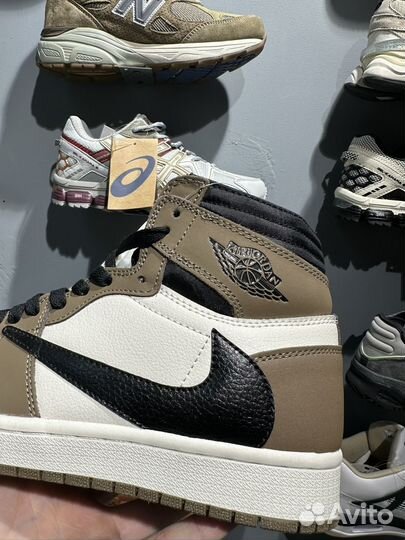 Кроссовки Nike air jordan 1 travis scott