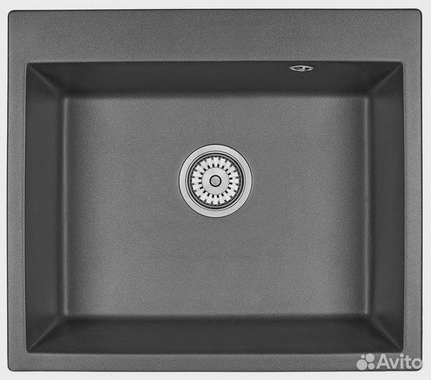 Кухонная мойка granula (6001, чёрный)
