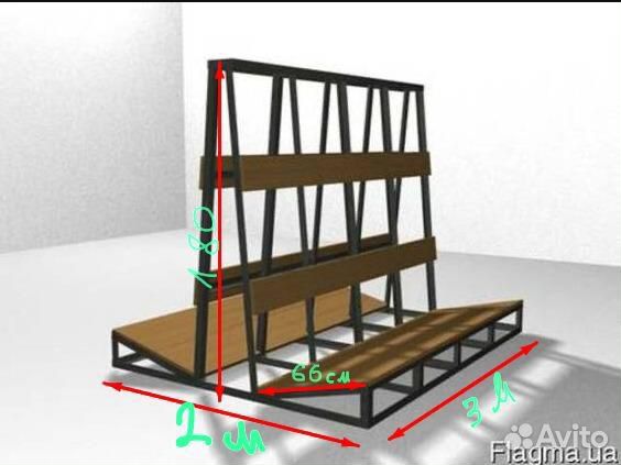 Пирамида для перевозки окон