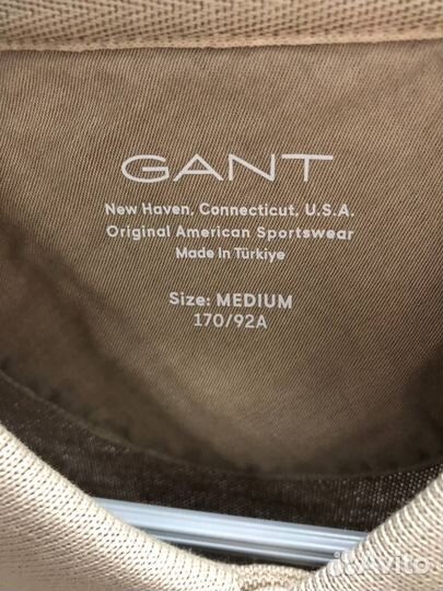 Футболки gant polo-stone washed (песочный)