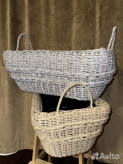 Дровница из ротанга