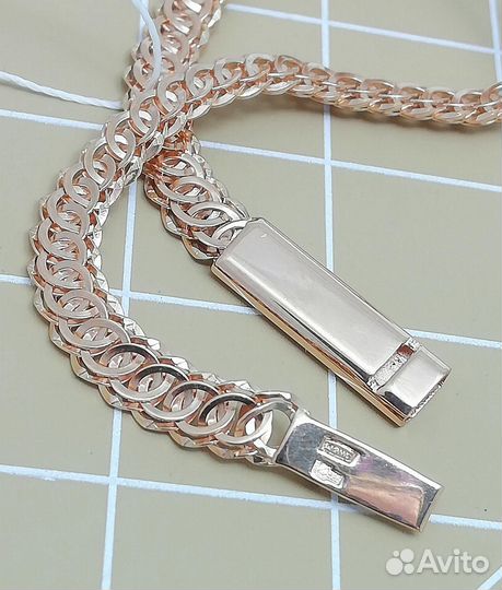 Золотой браслет Ажурный, полновесный, замок коробочка, длина 17 см, вес 3,98г