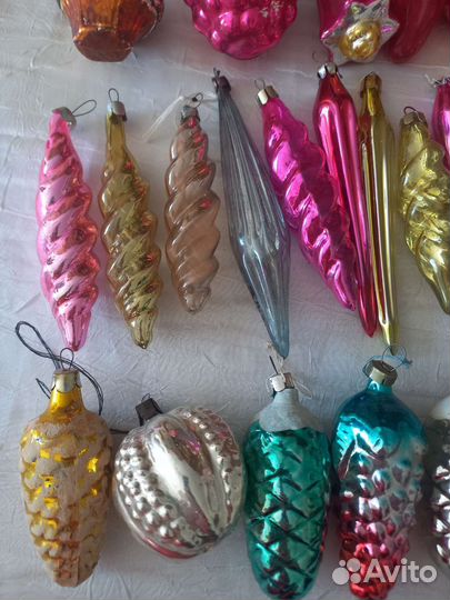 Елочные игрушки СССР набором