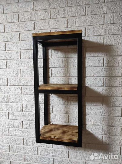 Полка стеллаж в стиле лофт