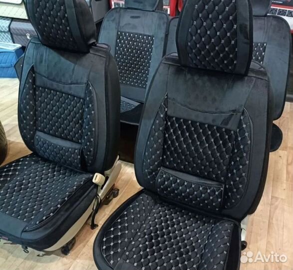 Авто чехлы на весь салон из Алькантары