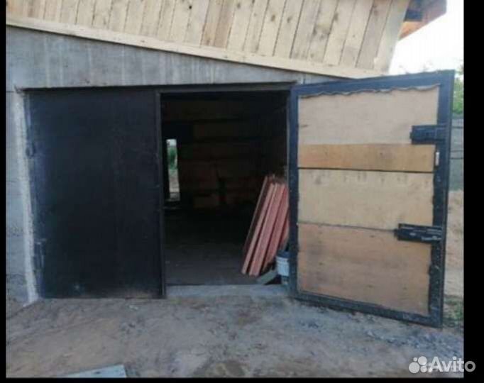 Ворота гаражные металлические бу