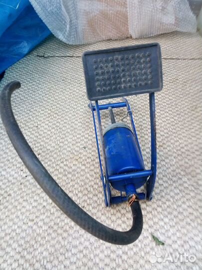 Насос металлический для надувного матраса