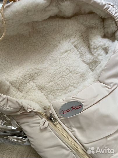 Конверт зимний на овчине новый