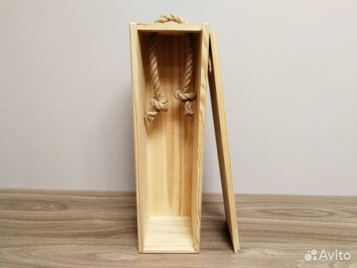 Деревянная коробка/ящик для бутылки
