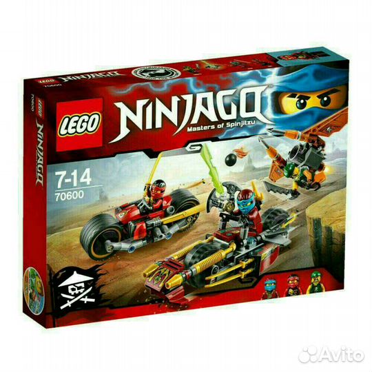 Lego Ninjago 70600 Погоня на мотоциклах. Новый