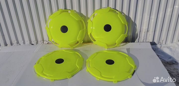 Цвет Лимонный Колпаки 22.5 2задних + 2 задних