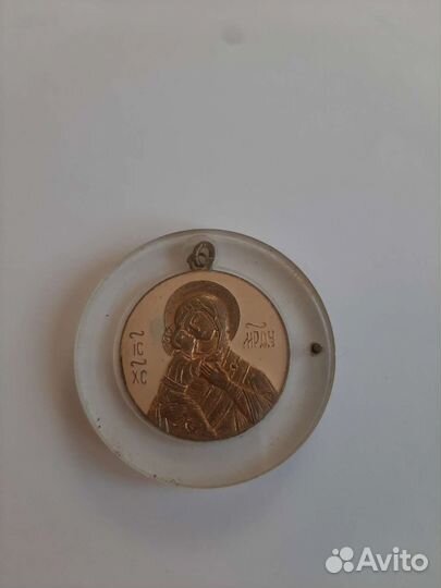 Икона старая божья мать с ребёнком