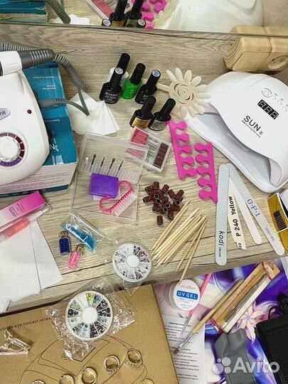 Аппарат лампа набор для маникюра педикюра