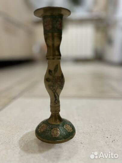 Подсвечник латунь индия